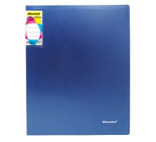 Папка с 20 прозр.вклад. Silwerhof Perlen 292921-74 A4 0.8мм карман синий металлик