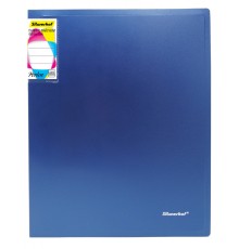 Папка с 20 прозр.вклад. Silwerhof Perlen 292921-74 A4 0.8мм карман синий металлик