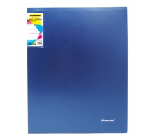 Папка с 60 прозр.вклад. Silwerhof Perlen 292961-74 A4 1мм карман синий металлик