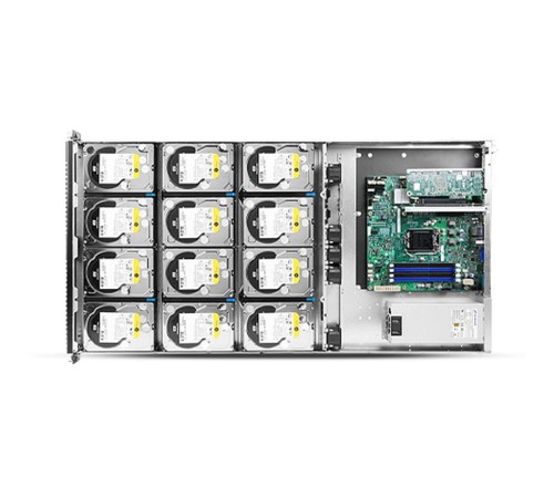 RM14500H01*13640 1U,12BAY HDD,W/REAR WINDOW+MINI SAS CABLE,SINGLE(CHENBRO,SR/SK),REV."A01"