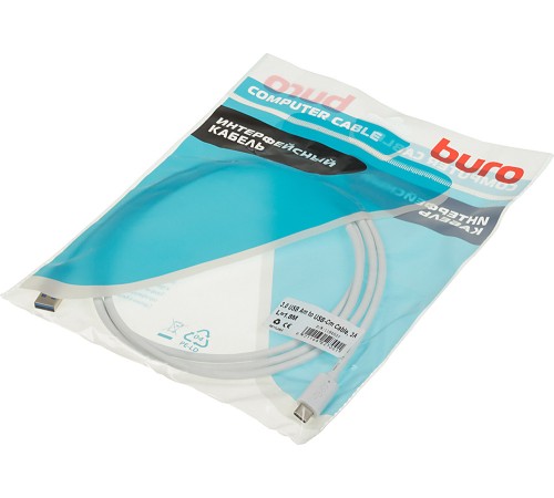 Кабель Buro BHP USB-TPC-1.8W USB (m)-USB Type-C (m) 1.8м белый Кабель Buro BHP USB-TPC-1.8W USB (m)-USB Type-C (m) 1.8м белый