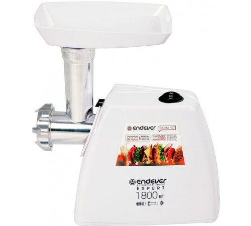 Мясорубка Endever Sigma 57 1800Вт белый Мясорубка Endever Sigma 57 1800Вт белый