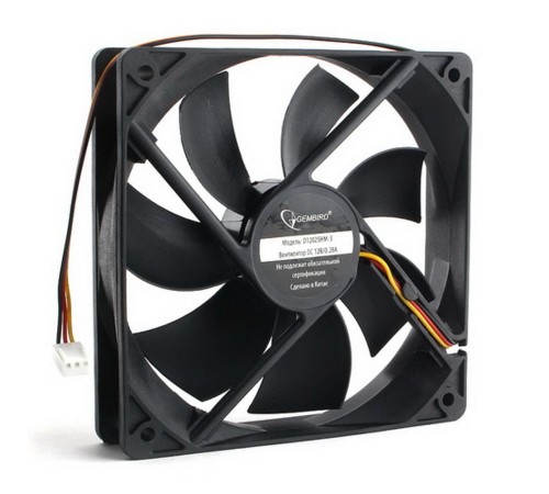 Вентилятор Gembird D12025HM-3 120x120x25, гидродинамический, 3 pin, провод 30 см {60} (794994) Вентилятор Gembird D12025HM-3 120x120x25, гидродинамический, 3 pin, провод 30 см {60} (794994)