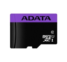 Карта памяти MICRO SDXC 64GB CLASS10 W/AD AUSDX64GUICL10-RA1 ADATA