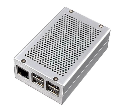 RA193   Корпус ACD Heat Dispersion Metal Aluminium Alloy Case for Raspberry Pi 3, Silver