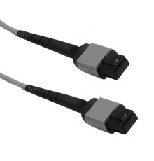 Кабель Fibertrade FT-FC-12-MPOF/APC-MPOF/APC-SM-PB-LowLoss-1.5, Кабель оптический, MPO/APC(female)-MPO/APC(female), 12 волокон, одномодовое SM(OS1/OS2), 9/125, высококачественная полировка наконечников и минимальные потери, полярность В, 1,5 метра