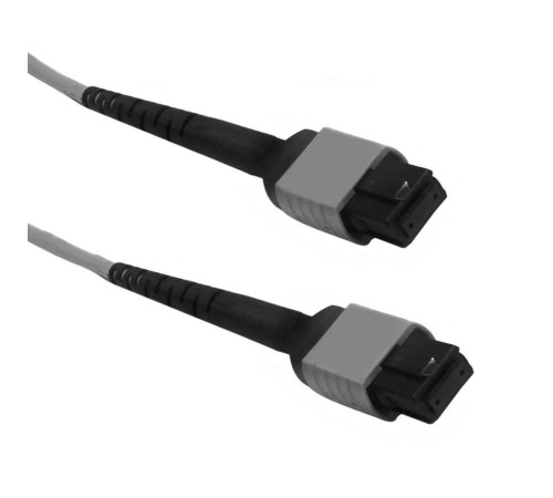 Кабель Fibertrade FT-FC-12-MPOF/APC-MPOF/APC-SM-PB-LowLoss-1.5, Кабель оптический, MPO/APC(female)-MPO/APC(female), 12 волокон, одномодовое SM(OS1/OS2), 9/125, высококачественная полировка наконечников и минимальные потери, полярность В, 1,5 метра