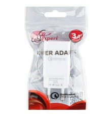 Адаптер питания Cablexpert MP3A-PC-16 QC3.0 5/9/12V 3A USBA Белый