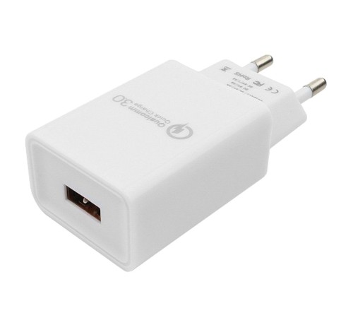 Адаптер питания Cablexpert MP3A-PC-16 QC3.0 5/9/12V 3A USBA Белый Адаптер питания Cablexpert MP3A-PC-16 QC3.0 5/9/12V 3A USBA Белый