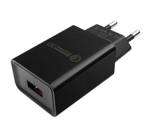Адаптер питания Cablexpert MP3A-PC-17 QC3.0 5/9/12V 3A USBA Черный Адаптер питания Cablexpert MP3A-PC-17 QC3.0 5/9/12V 3A USBA Черный