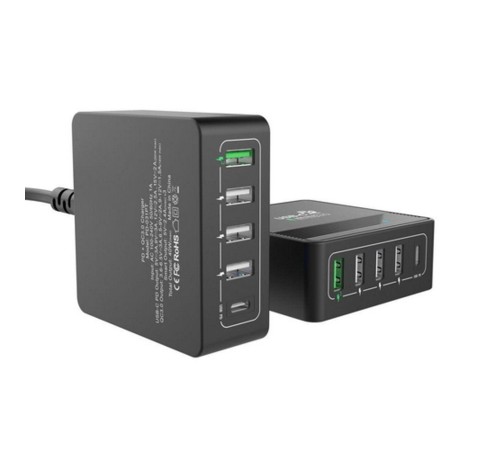 Зарядное устройство ACD CЗУ (ACD-P605U-V1B) 60Вт, Сетевое ЗУ 5xUSB 1PD+1QC+3Smart, 3.6;20В/3А RTL {40} Зарядное устройство ACD CЗУ (ACD-P605U-V1B) 60Вт, Сетевое ЗУ 5xUSB 1PD+1QC+3Smart, 3.6;20В/3А RTL {40}