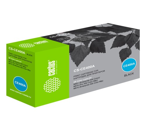 Картридж лазерный Cactus CS-CE400A CE400A черный (5500стр.) для HP LJ M551
