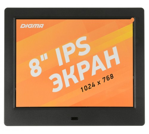 Фоторамка Digma 8" PF-843 IPS 1024x768 черный пластик ПДУ Видео Фоторамка Digma 8" PF-843 IPS 1024x768 черный пластик ПДУ Видео