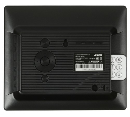 Фоторамка Digma 8" PF-843 IPS 1024x768 черный пластик ПДУ Видео Фоторамка Digma 8" PF-843 IPS 1024x768 черный пластик ПДУ Видео