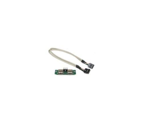Аксессуары Chenbro 80H02342301A0 AS'Y PCB,USB 3.0 REV.A0,RM42300e07,DUAL PORTS W/CABLE 750MM {60}