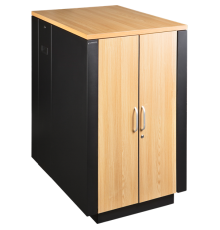 Шкаф коммутационный Lanmaster Soundproof (LAN-DC-CBSP-24U-WD) 24U 750x1130мм пер.дв. с шумоизол. без задн.дв. 2 бок.пан. 1000кг с вентилятором