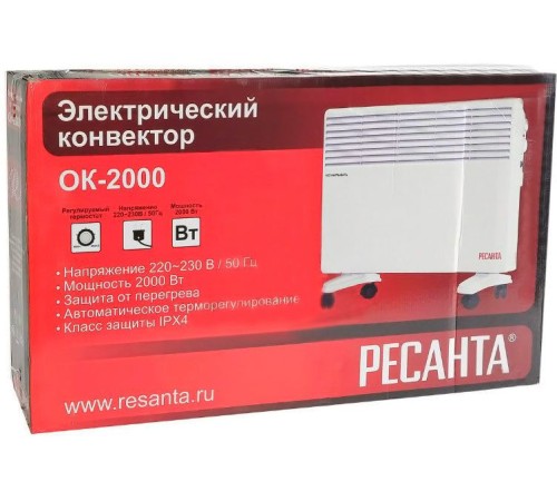 Конвектор Ресанта ОК-2000 2000Вт белый Конвектор Ресанта ОК-2000 2000Вт белый