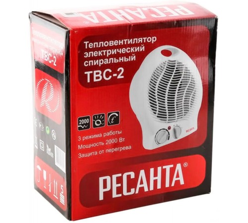 Тепловентилятор Ресанта ТВС-2 2000Вт белый