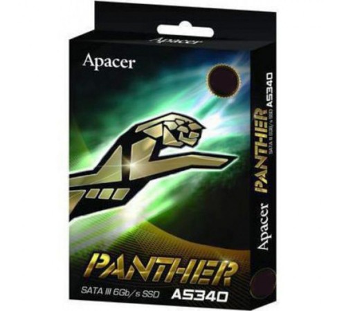 Твердотельный накопитель Apacer SSD PANTHER AS340 960Gb SATA 2.5" 7mm, R550/W520 Mb/s, IOPS 30/96K, MTBF 1.5M, 3D TLC, 560TBW, Retail (AP960GAS340G-1) (AP960GAS340G-1)