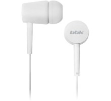 Наушники вкладыши BBK EP-1002S 1.2м белый проводные в ушной раковине (EP-1002S (W))