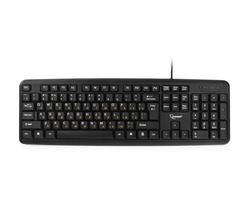 Клавиатура Gembird KB-8320U-BL, черный, USB, 104 клавиши Клавиатура Gembird KB-8320U-BL, черный, USB, 104 клавиши