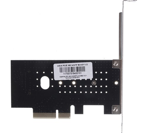 Адаптер PCI-E M.2 NGFF for SSD V2 + Heatsink Ret