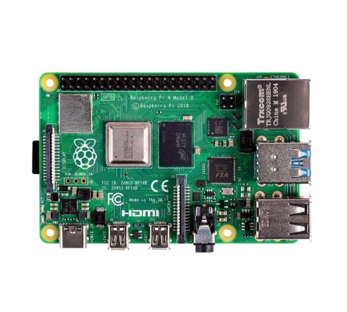 Raspberry Pi 4 Model B (RA545) Retail, 4GB RAM, Broadcom BCM2711 Quad core Cortex-A72 (ARM v8) 64-bit SoC @ 1.5GHz CPU, WiFi, Bluetooth, 40-pin GPIO, 2x USB 3.0, 2xUSB 2.0,2x micro-HDMI,USB-C 5V Power разъем (RASP4448) (931182)