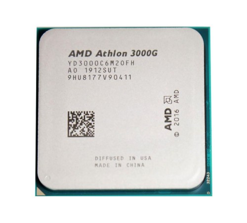Процессор AMD Athlon 3000G AM4 (YD3000C6M2OFH) (3.5GHz/100MHz/Radeon Vega 3) OEM
