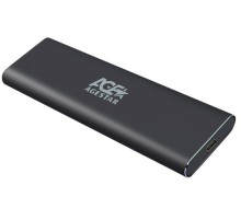 Внешний корпус SSD AgeStar 31UBNV1C m2 NVME 2280 M-key алюминий серый