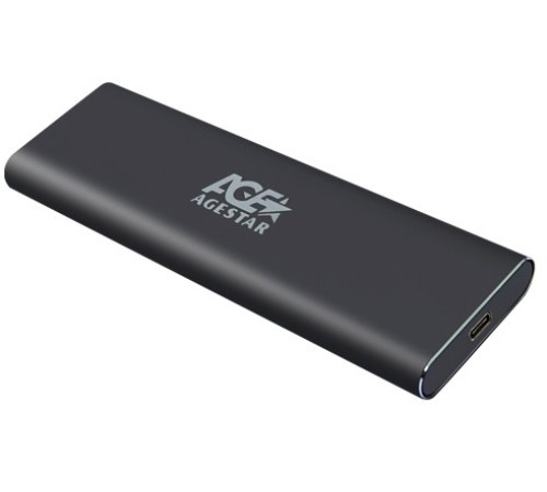 Внешний корпус SSD AgeStar 31UBNV1C m2 NVME 2280 M-key алюминий серый Внешний корпус SSD AgeStar 31UBNV1C m2 NVME 2280 M-key алюминий серый