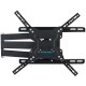 Кронштейн для телевизора Kromax DIX-19 черный 22"-65" макс.45кг настенный поворотно-выдвижной и наклонный