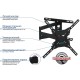 Кронштейн для телевизора Kromax DIX-19 черный 22"-65" макс.45кг настенный поворотно-выдвижной и наклонный