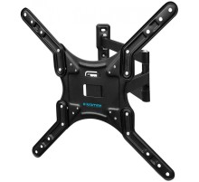 Кронштейн для телевизора Kromax DIX-25 черный 24"-55" макс.20кг настенный поворотно-выдвижной и наклонный