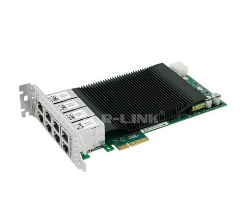 LRES2008PT PCI Express x4 8 port RJ45 Copper 10/100/1000Mbps Network Card based on Intel I350 Chipset. (302359) LRES2008PT PCI Express x4 8 port RJ45 Copper 10/100/1000Mbps Network Card based on Intel I350 Chipset. (302359)