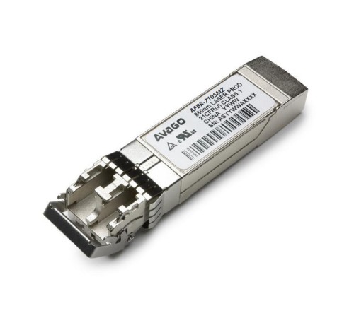 Волоконно-оптический приемопередатчик Avago AFBR-710SMZ Transceiver 10G (10.3125 GBd Ethernet), SFP+, LC MM 400m, 850nm VCSEL laser, bail de-latch, Foxconn Avago {100}