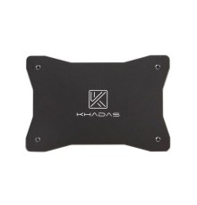 Аксессуары Khadas Heavy Metal Plate For DIY Case, with Khadas LOGO, Black, CNC Carving, KCS-MP-001