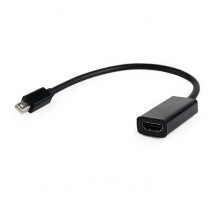 Cablexpert Переходник miniDisplayPort - HDMI, 20M/19F, кабель 15см, черный, пакет (A-mDPM-HDMIF-02)