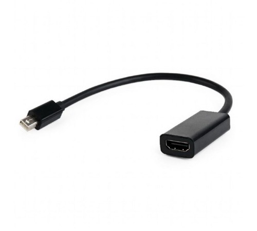 Cablexpert Переходник miniDisplayPort - HDMI, 20M/19F, кабель 15см, черный, пакет (A-mDPM-HDMIF-02)