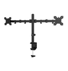 Кронштейн для мониторов ЖК Buro M052 черный 15"-27" макс.8кг крепление к столешнице поворот и наклон