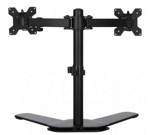 Кронштейн для мониторов ЖК Buro M042 черный 17"-27" макс.8кг настольный поворот и наклон
