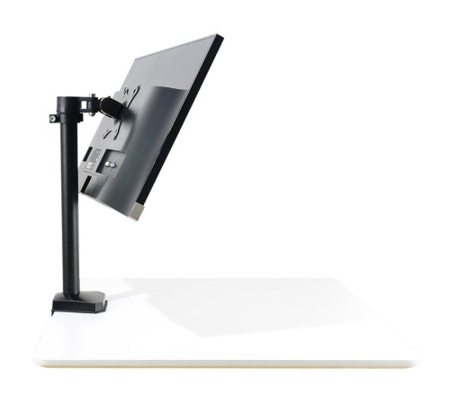 Кронштейн для мониторов ЖК Buro M3 черный 15"-27" макс.9кг крепление к столешнице поворот и наклон