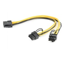 Кабель Cablexpert Кабель питания  Cablexpert CC-PSU-85 PCI-Express 6-пин на 6+2 пин x 2 шт., 0.3 м (099981) {500}
