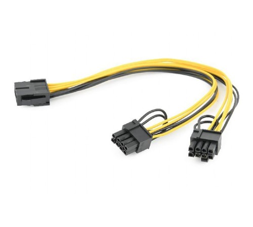 Кабель Cablexpert Кабель питания  Cablexpert CC-PSU-85 PCI-Express 6-пин на 6+2 пин x 2 шт., 0.3 м (099981) {500}