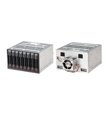 Supermicro CSE-M28SACB Cage CSE-M28SACB - Mobile Rack in 2x5.25" for 8x2.5" HDD Hot-swap SAS3(12Gbps)/SATA