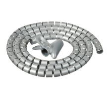 Кабельный органайзер Buro BHP CG22S Spiral Hose 20x2000mm Silver