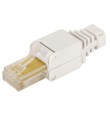 Коннектор Lanmaster (LAN-TMP-U5E-WH) UTP кат.5e RJ45 (упак.:1шт)