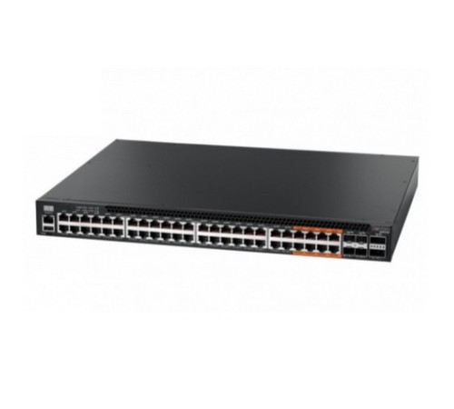4610-54P-O-AC-Fv1 Edge-corE 48-Port GE RJ45 port w/ POE+, incl. 8 ports UPOE, 4x10G SFP+, 2 port QSFP+ by DAC or 20G QSFP+ Transceiver, Broadcom Helix 4, Dual-core ARM Cortex A9 1GHz, dual 110-230VAC 920W hot-swappable PSUs, one fixed system fan