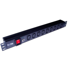 Блок распределения питания Lanmaster TWT-PDU19-10A9C3 гор.размещ. 9xC13 базовые 10A без вилки