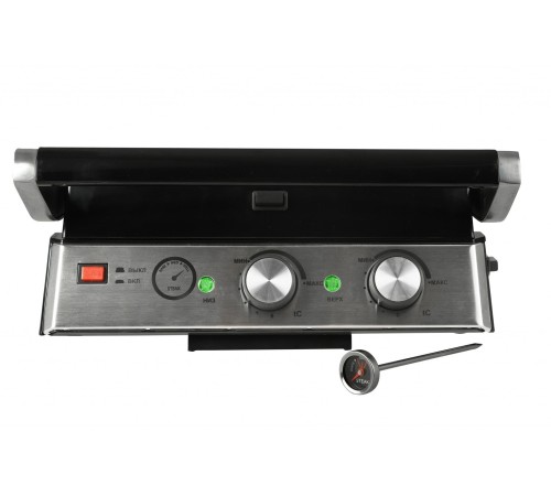 Электрогриль GFGril GF-165 2000Вт черный/серебристый Электрогриль GFGril GF-165 2000Вт черный/серебристый