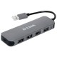 Разветвитель USB 2.0 D-Link DUB-H4 4порт. черный (DUB-H4/E1A)
